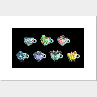 Kawaii Cute Tea Puns Collection Posters and Art